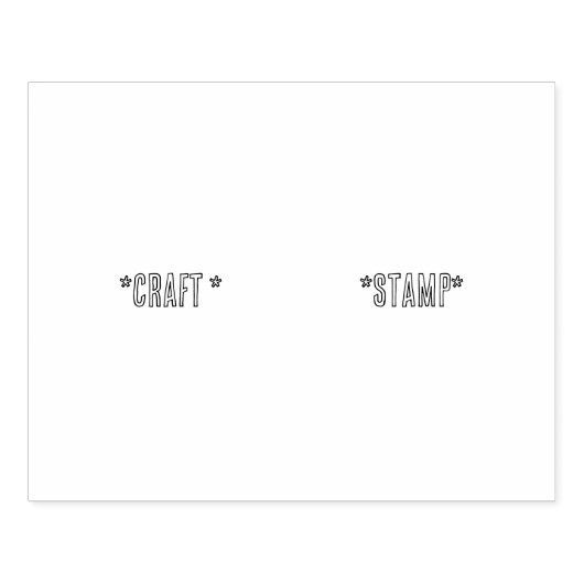 Craft-Stamp aangepaste tekst Houten-Handle Jet Bla Rubberstempel (Afrduk)