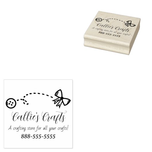 Craft Supplies Store Wood Art Stamp Rubberstempel (Gestempeld)