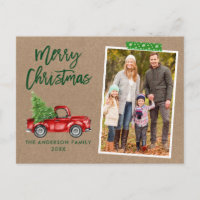 Craft Tape Brush Script Truck Kraft Kerstmis