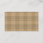 Craft Tartan Plaid Boy Afstuderen College Fund QR Informatiekaartje (Achterkant)