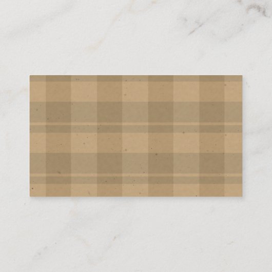 Craft Tartan Plaid Boy Afstuderen College Fund QR Informatiekaartje (Achterkant)