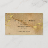 Craft Texture Gold Rustic Visitekaartje (Achterkant)