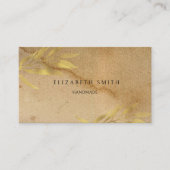 Craft Texture Gold Rustic Visitekaartje (Voorkant)