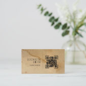 Craft Texture Rustic Visitekaartje (Staand voorkant)