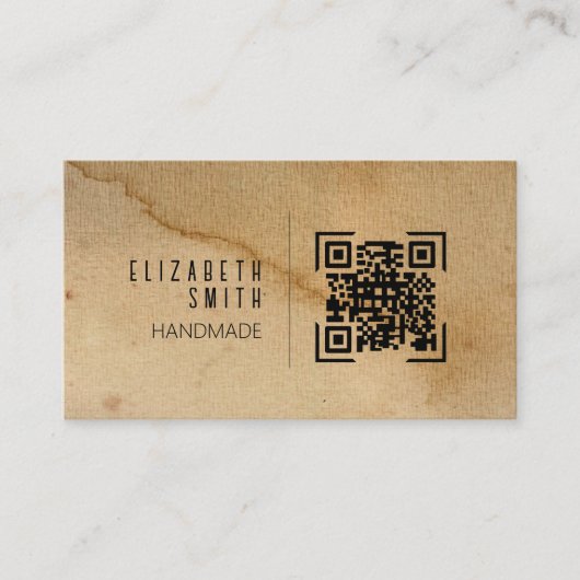 Craft Texture Rustic Visitekaartje (Voorkant)