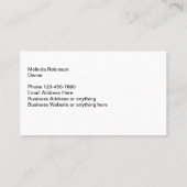 Craft Theme Trendy Two Side Visitekaartje (Achterkant)