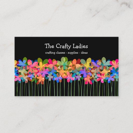 Craft Theme Trendy Two Side Visitekaartje (Voorkant)