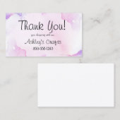 Craft Vinyl Hartelijk dank Visitekaartje (Voorkant / Achterkant)