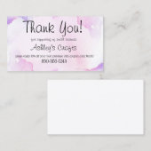 Craft Vinyl Hartelijk dank Visitekaartje (Voorkant / Achterkant)