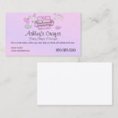 Craft Vinyl Pink en Paars Silhouette of Cricut Visitekaartje (Voorkant / Achterkant)