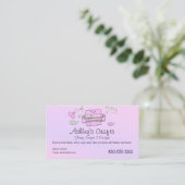 Craft Vinyl Pink en Paars Silhouette of Cricut Visitekaartje (Staand voorkant)