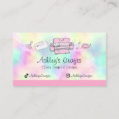 Craft Vinyl Rainbow Silhouette Cricut Waterverf B Visitekaartje (Achterkant)