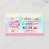 Craft Vinyl Rainbow Silhouette Cricut Waterverf B Visitekaartje (Voorkant)