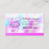 Craft Vinyl Rainbow Silhouette Cricut Waterverf B Visitekaartje (Voorkant)