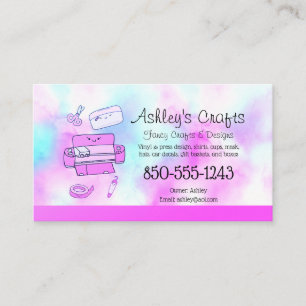 Craft Vinyl Rainbow Silhouette Cricut Waterverf B Visitekaartje