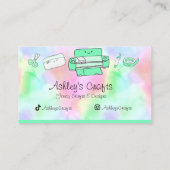 Craft Vinyl Rainbow Silhouette Cricut Waterverf Visitekaartje (Achterkant)