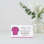 Craft Vinyl T-Shirt Silhouette Cricut Business Car Visitekaartje (Staand voorkant)