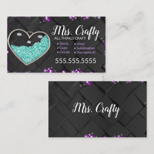 Craft Vinyl Visitekaartje (Voorkant / Achterkant)