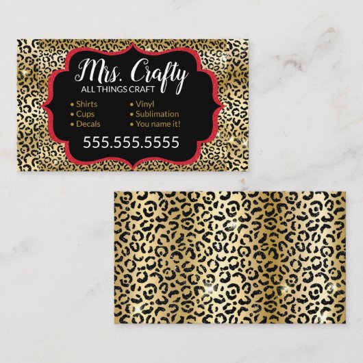 Craft Vinyl Visitekaartje (Voorkant / Achterkant)