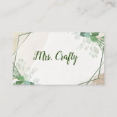 Craft Vinyl Visitekaartje (Achterkant)