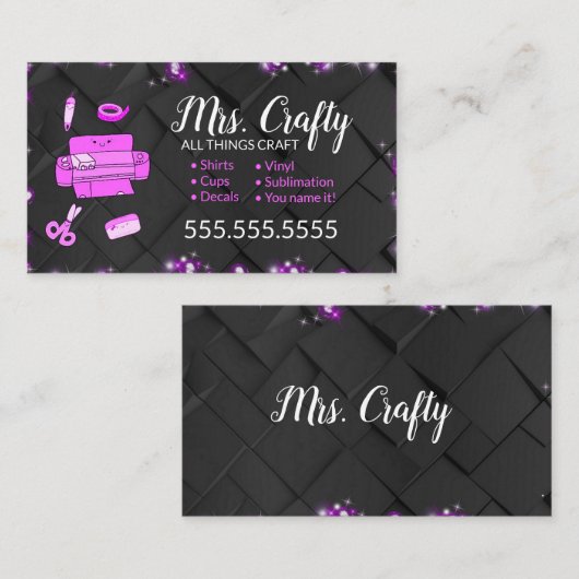 Craft Vinyl Visitekaartje (Voorkant / Achterkant)