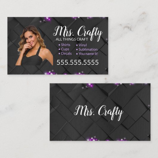 Craft Vinyl Visitekaartje (Voorkant / Achterkant)