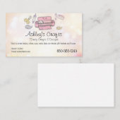 Craft Vinyl Visitekaartje - Silhouette Cricut (Voorkant / Achterkant)