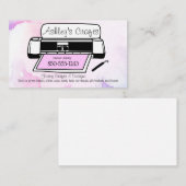 Craft Vinyl Visitekaartje - Silhouette Cricut (Voorkant / Achterkant)