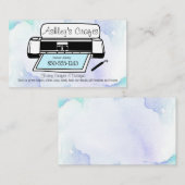 Craft Vinyl Visitekaartje - Silhouette Cricut (Voorkant / Achterkant)