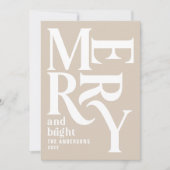 Craft  vrolijk kerstfeest aankondiging (Voorkant)