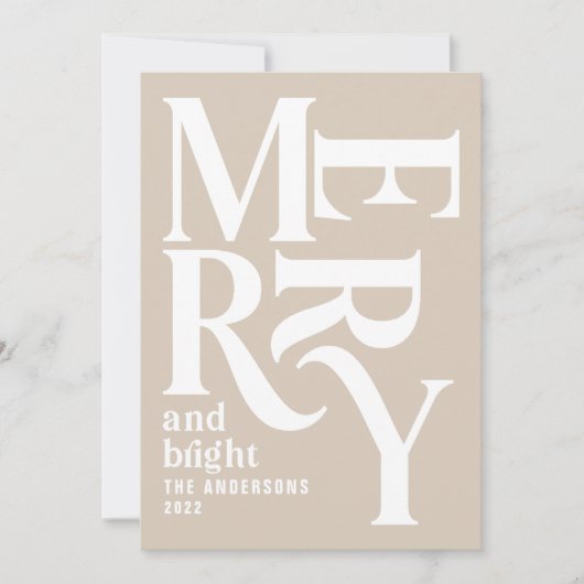 Craft  vrolijk kerstfeest aankondiging (Voorkant)