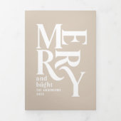 Craft Vrolijk Kerstfeest Multi Foto Drieluik Wenskaart (Cover)