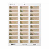 Craft waterverf greenery eucalyptus koppel script etiket (Full Sheet)