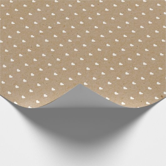 Craft White Heart Valentijnsdag Wrapping Paper Cadeaupapier (Hoek)