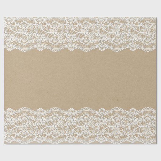 Craft White Lace Papers 11 Cadeaupapier (Vlak)
