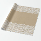 Craft White Lace Papers 11 Cadeaupapier (Uitgerold)