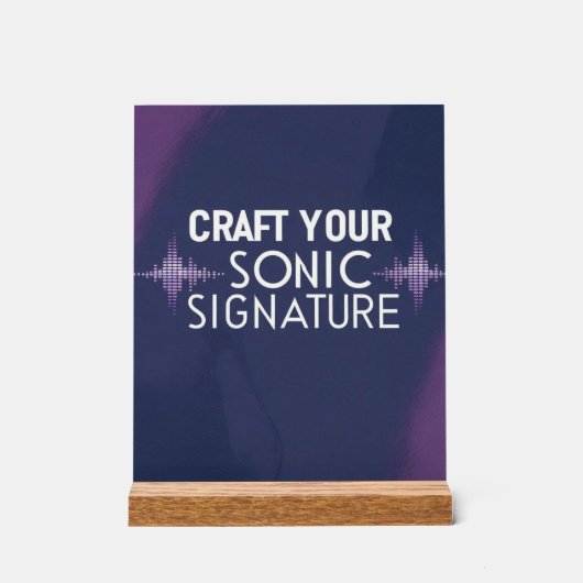 Craft Your Sonic Signature optie 2 Acryl Bord (Voorkant)