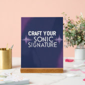 Craft Your Sonic Signature optie 2 Acryl Bord (Huwelijk)