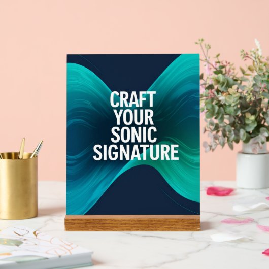 Craft Your Sonic Signature optie 3 Acryl Bord (Huwelijk)