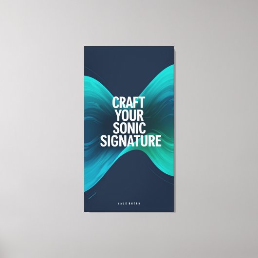 Craft Your Sonic Signature optie 3 Canvas Afdruk (Voorkant)
