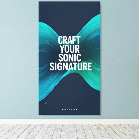 Craft Your Sonic Signature optie 3 Canvas Afdruk (Insitu (Houten vloer))