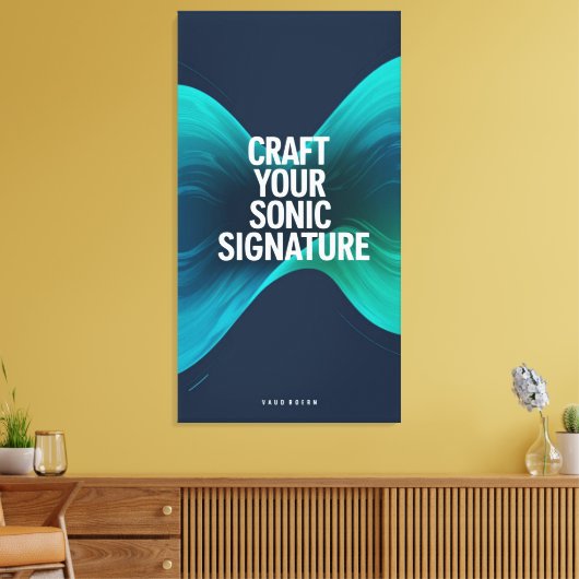 Craft Your Sonic Signature optie 3 Canvas Afdruk (Insitu (Woonkamer))