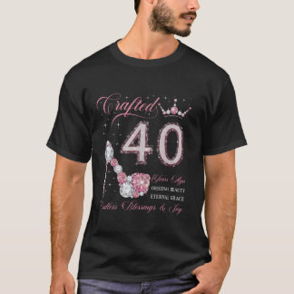 Crafted 40 Years Ago 40th Birthday 40 Years Old wo T-shirt