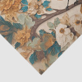 Crafted Bird op een vertakking Decoupage Tissuepapier (Detail)