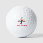 Crafted Christmas Tree - Feestelijk kerstcadeau Golfballen (Voorkant)