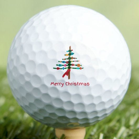 Crafted Christmas Tree - Feestelijk kerstcadeau Golfballen