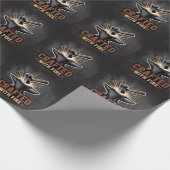 Crafted With Fire – Rustic Artisan Sticker Cadeaupapier (Hoek)