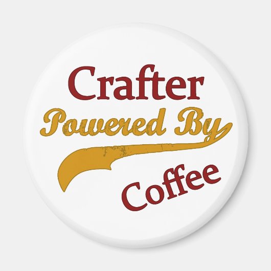 Crafter aangedreven door koffie magneet (Voorkant)