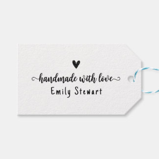 Crafter aangepast kledinglabel voor handgemaakt it cadeaulabel