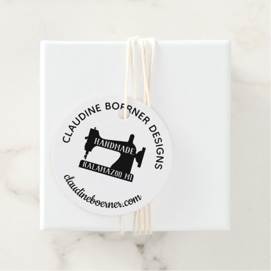 Crafter Business Artiest Naaien Favor Hang Prijs Bedankjes Labels (In situ)